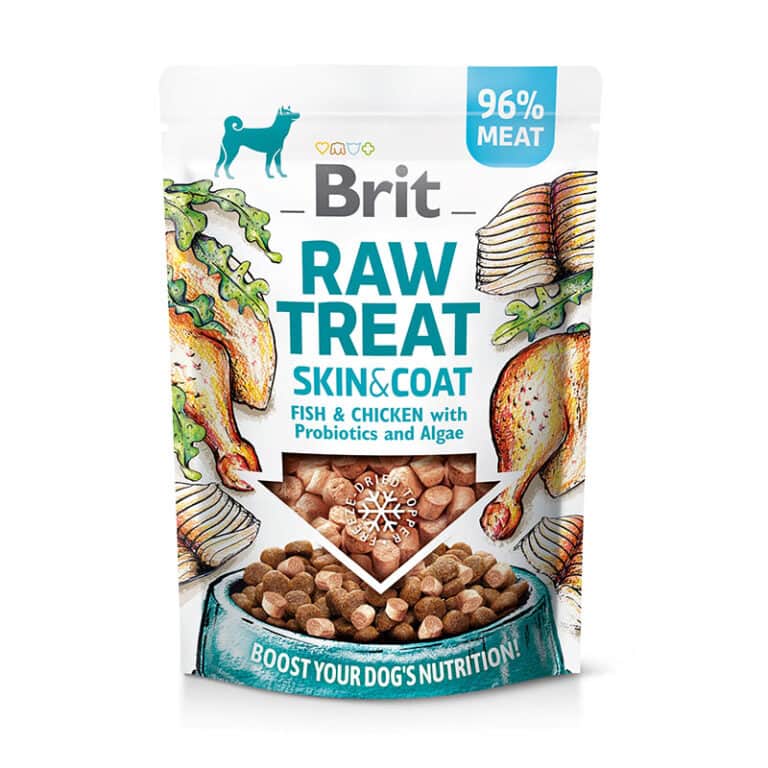 Brit Raw Freeze Dried Treat & Topper – Skin & Coat (40g)