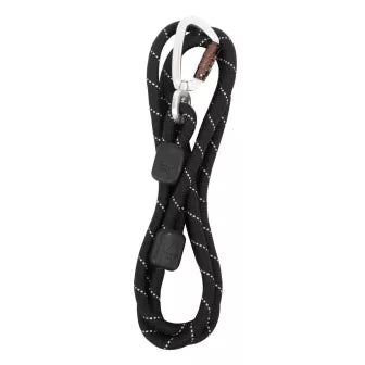 Laisse en corde Woolly Wolf Raven Black (10 mm)