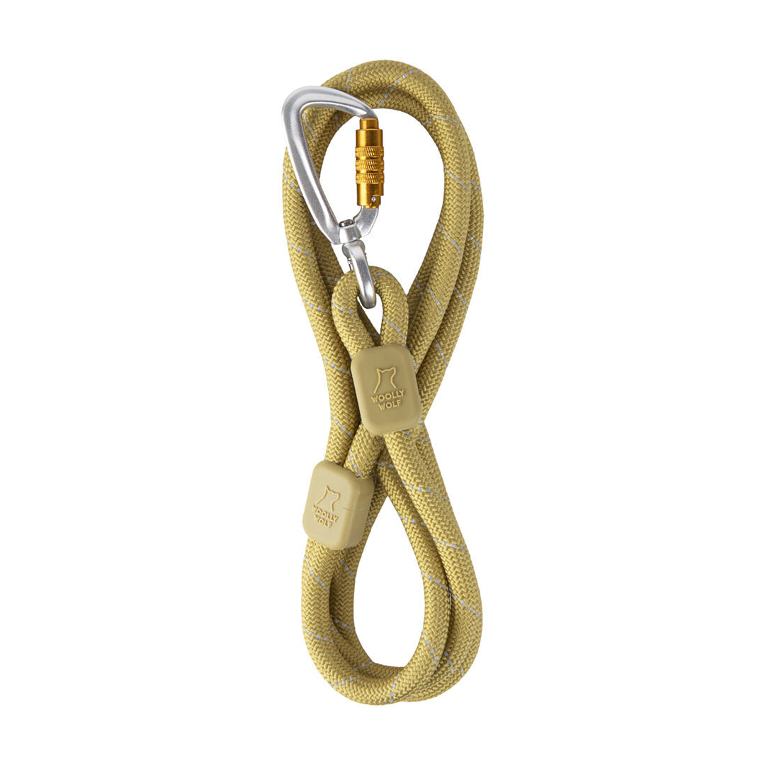 Laisse en corde Woolly Wolf Pistache (8 ou 10 mm)