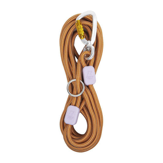 Woolly Wolf Long Rope Leash in Terracotta (6 meters)