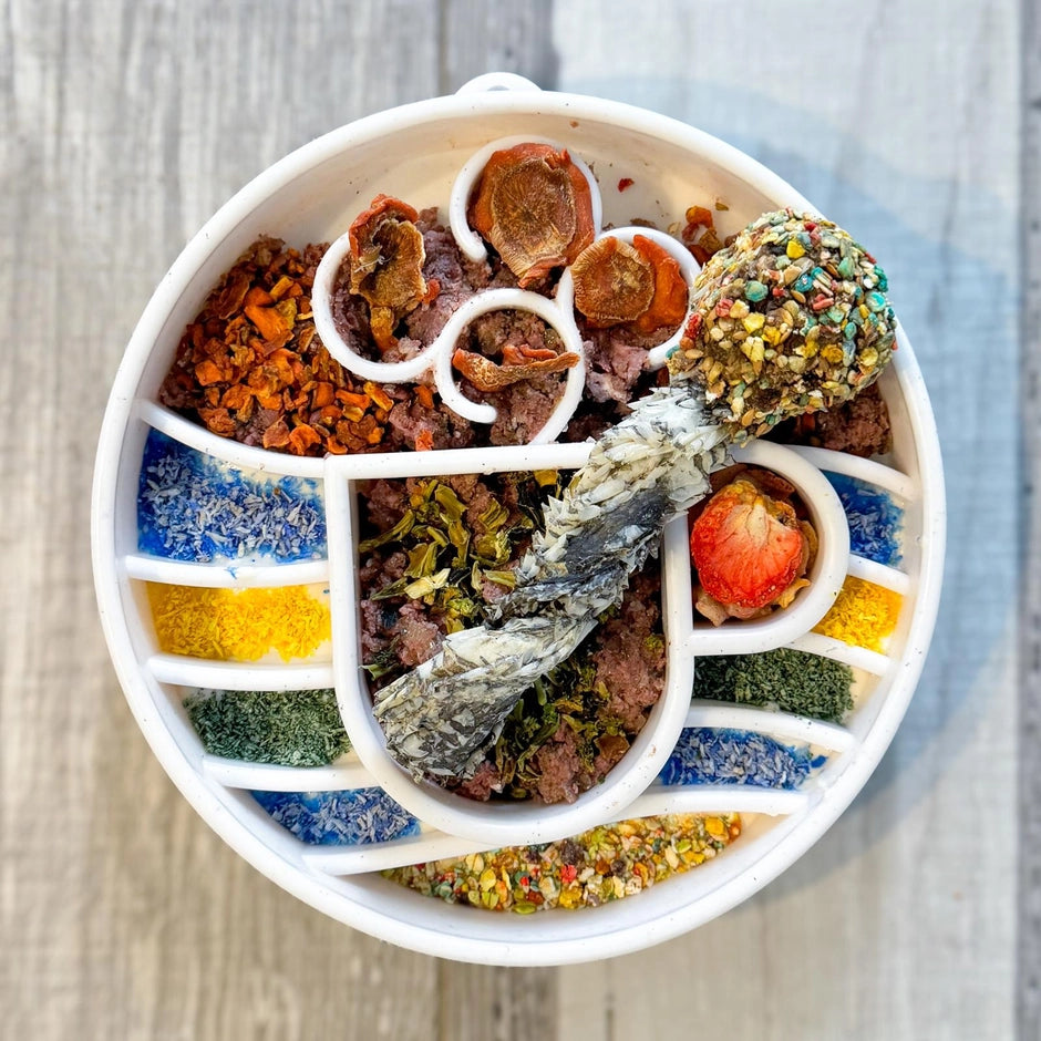 Cooka's Cookies Mermaid Dust - meal topper made from coconut and blue spirulina