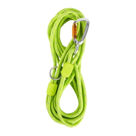 Woolly Wolf Long Rope Leash in Lime Green (6 meters)