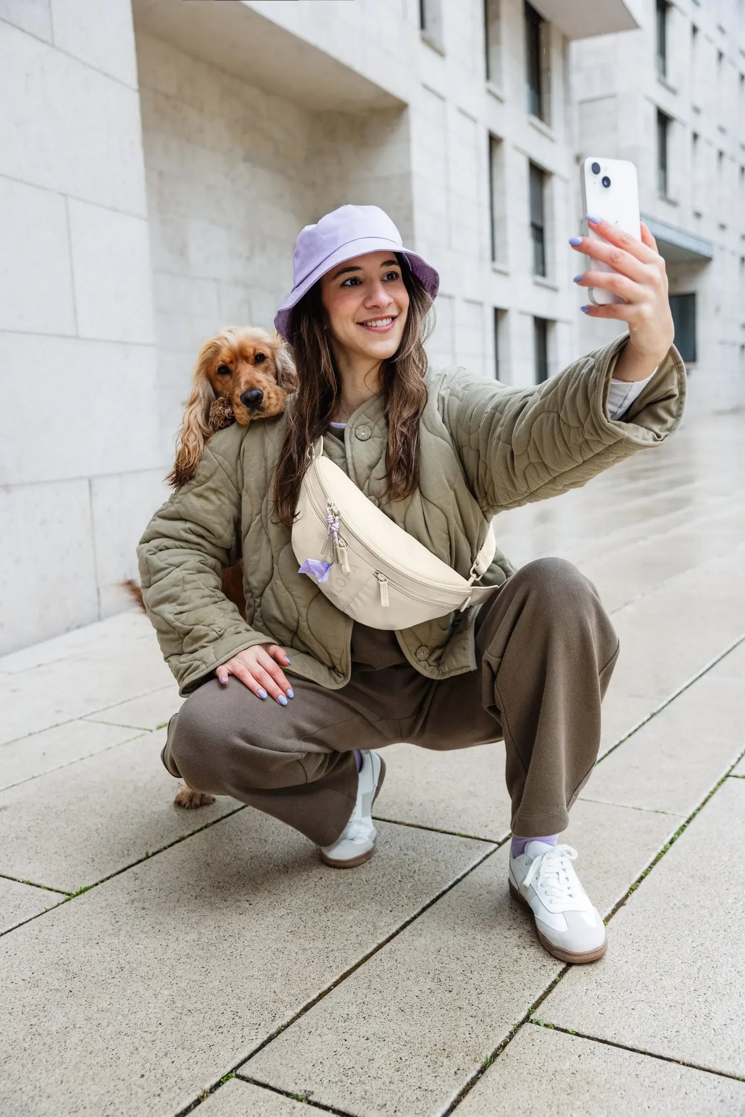 Palopa Dog Bum Bag Emma - Creme - PRE-ORDER