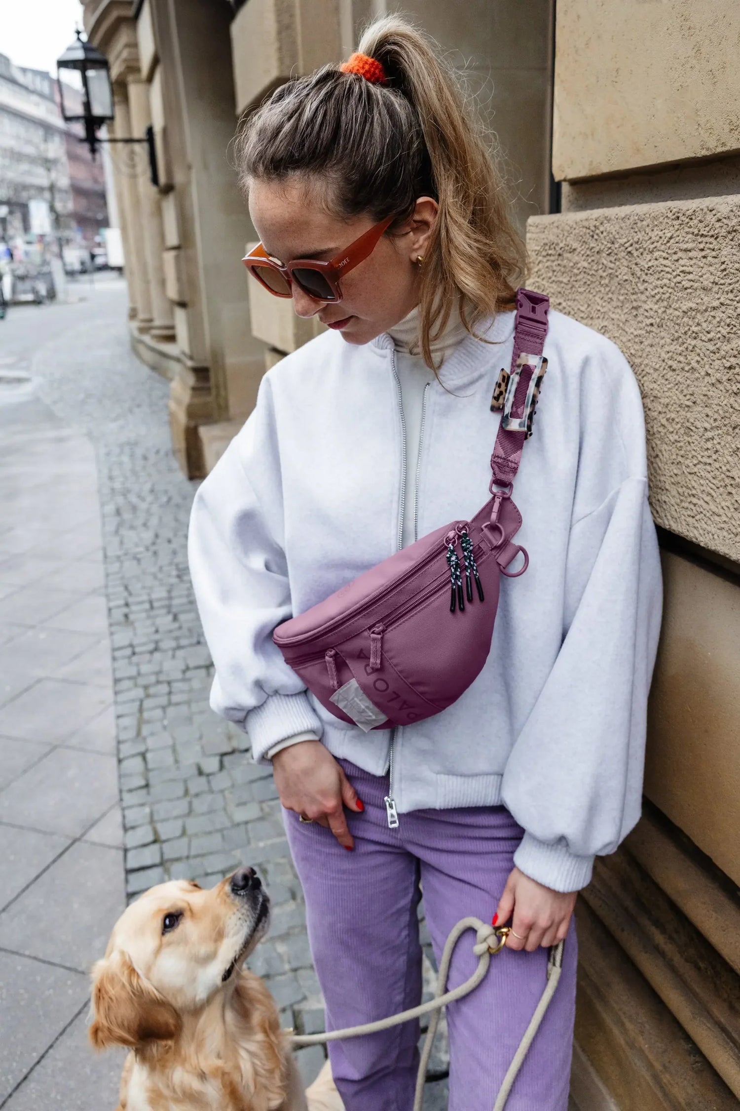 Palopa Dog Bum Bag Emma - Berry - PRE-ORDER