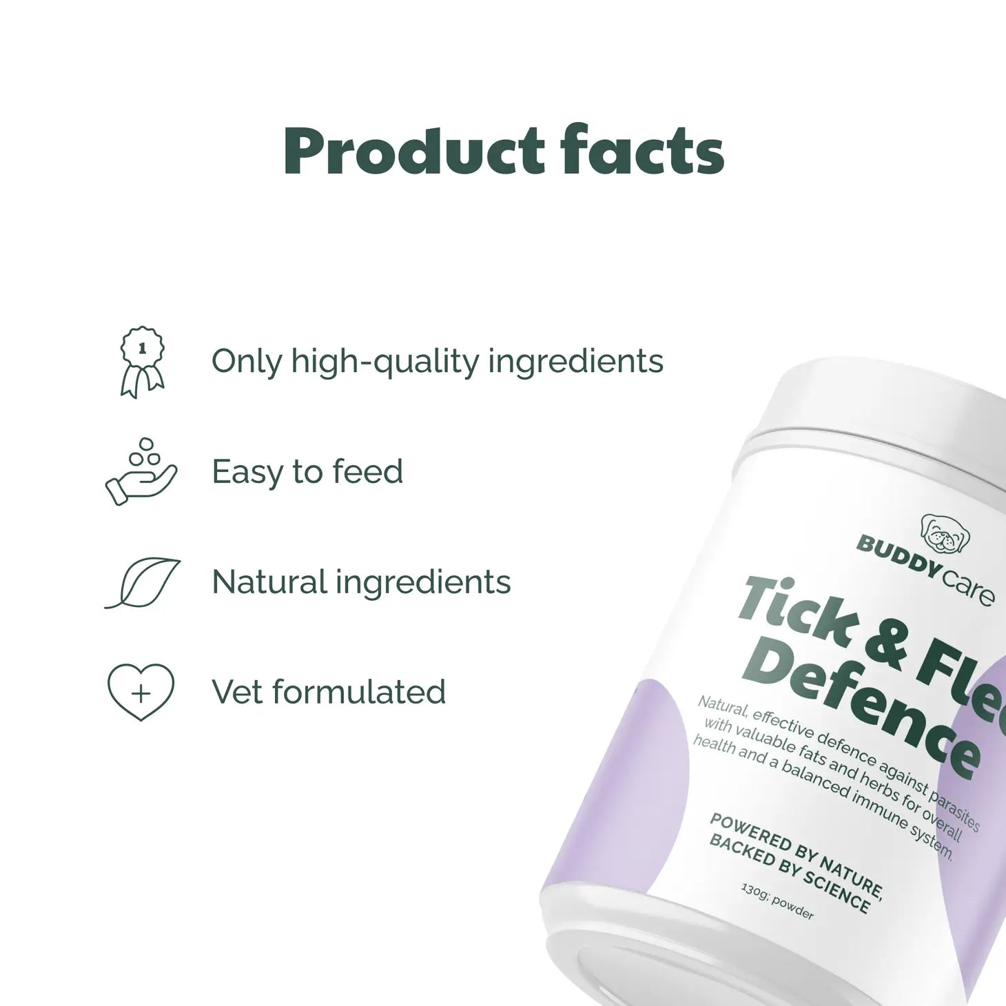 Buddy Care supplement Tick &amp; Flea Defense