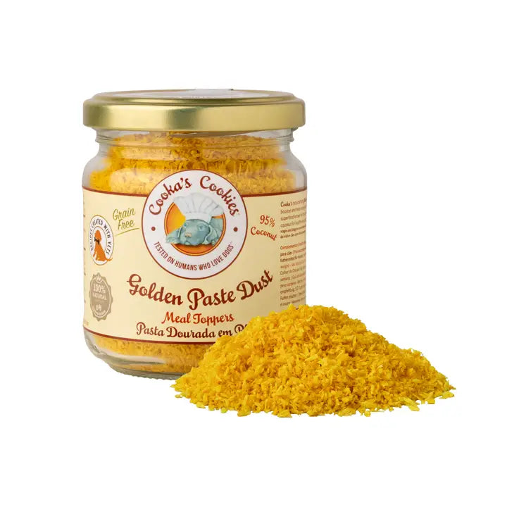 Cooka's Cookies Golden Paste Dust - maaltijdtopper gemaakt van kokos en kurkuma