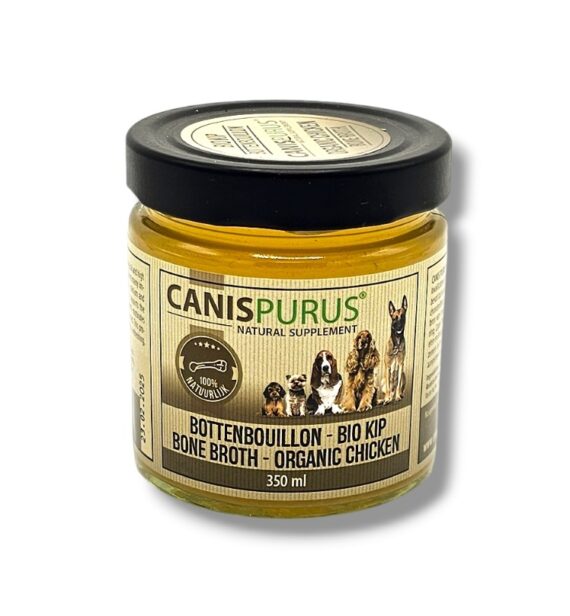 Canis Purus Kant & klaar Bottenbouillon Bio Kip (350ml)