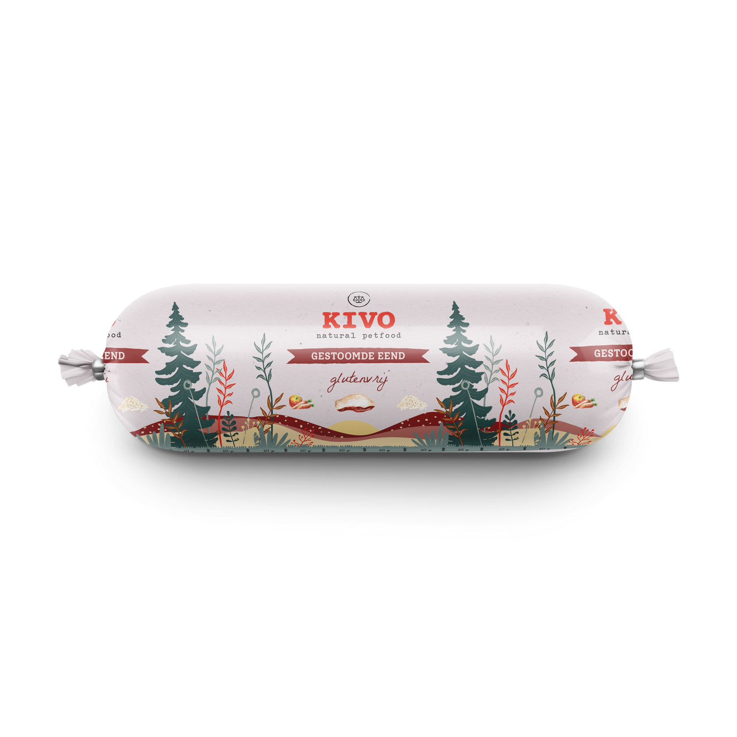 Kivo gestoomde worst Eend (600gr)