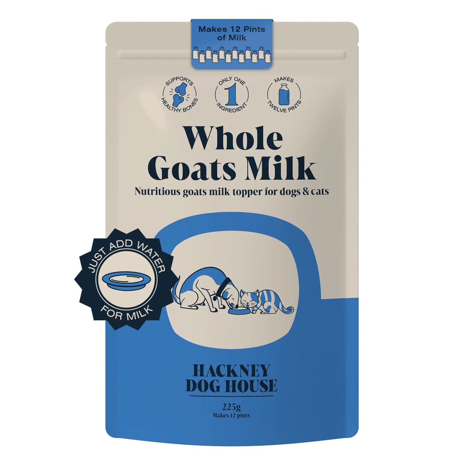 Hackney Dog House Whole Goats Milk - geitenmelkpoeder