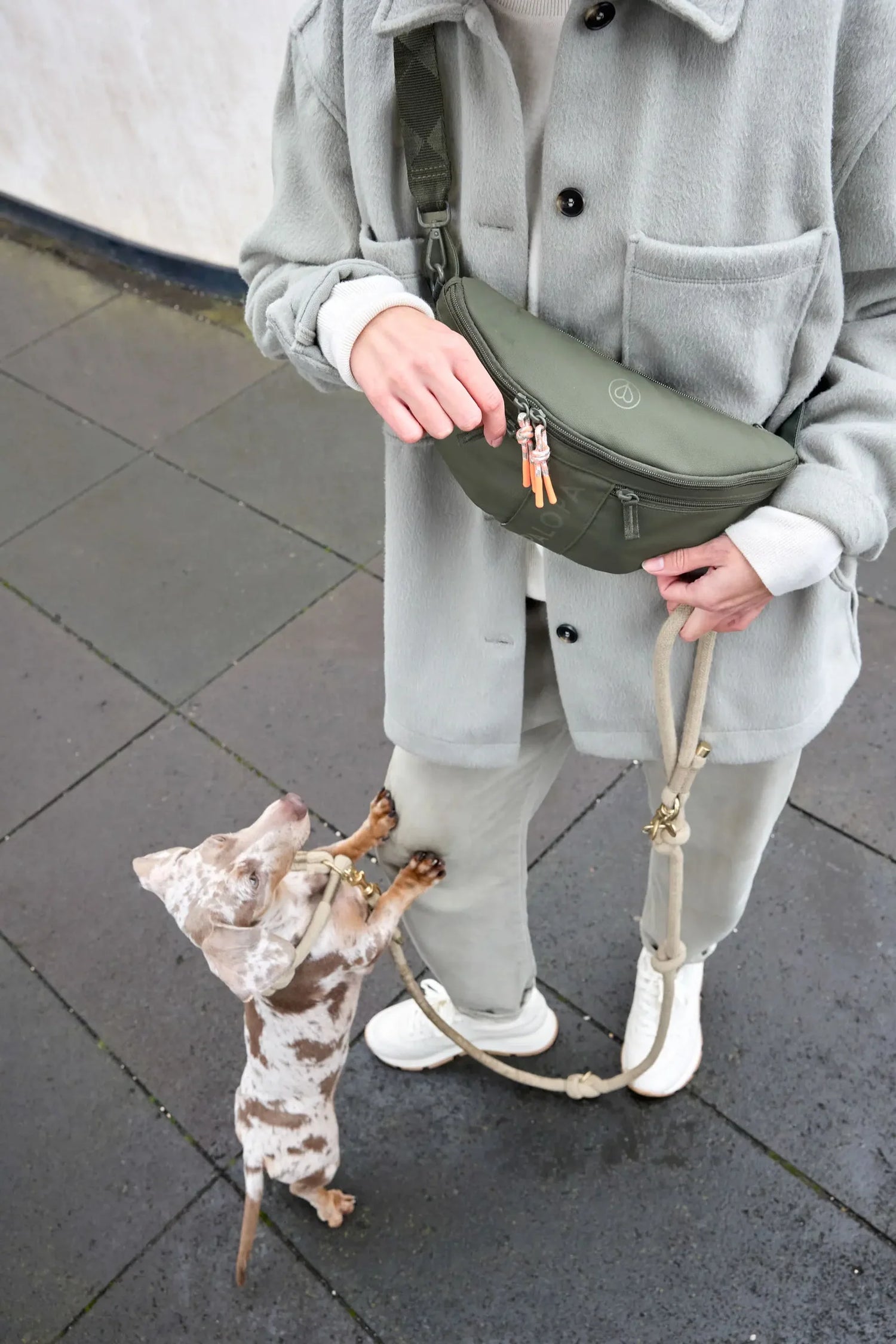 Palopa Dog Bum Bag Emma - Dark olive - PRE-ORDER