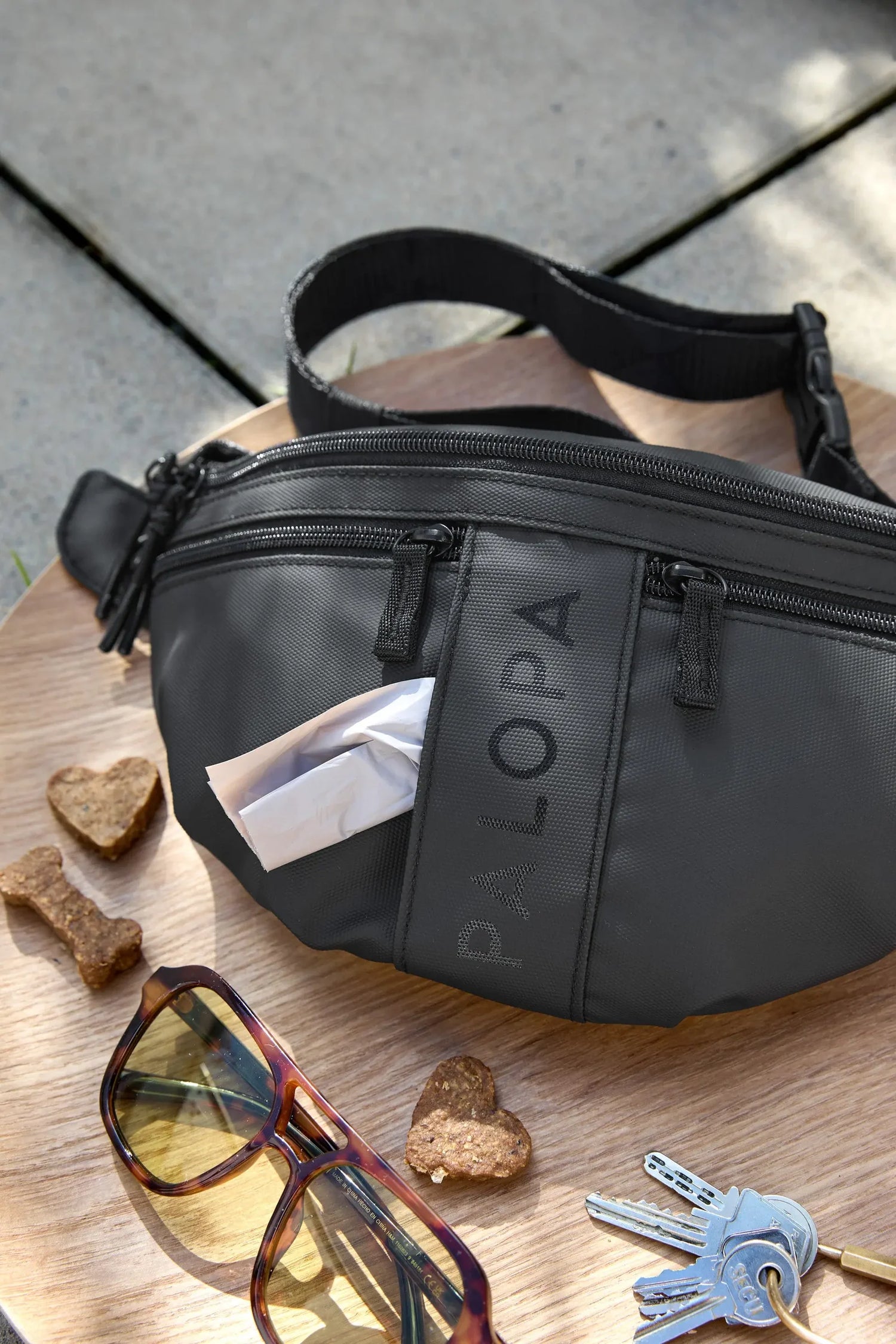 Palopa Dog Bum Bag Emma - Black - PRE-ORDER