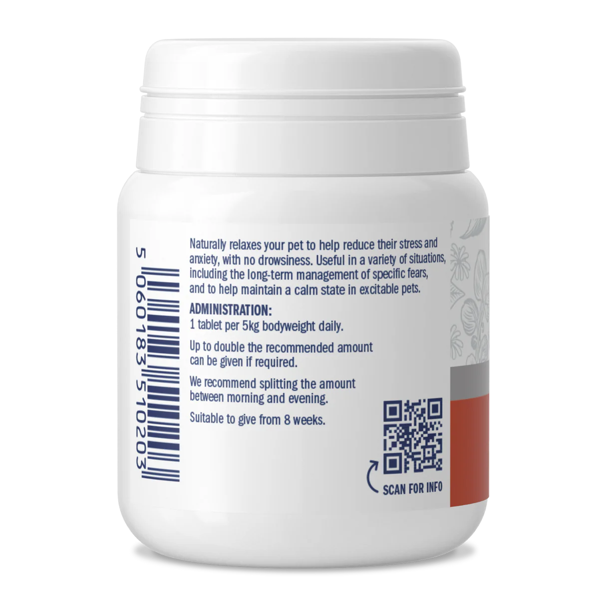 Dorwest Scullcap & Valerian - ter ondersteuning bij ontspanning en kalmering - 100 capsules