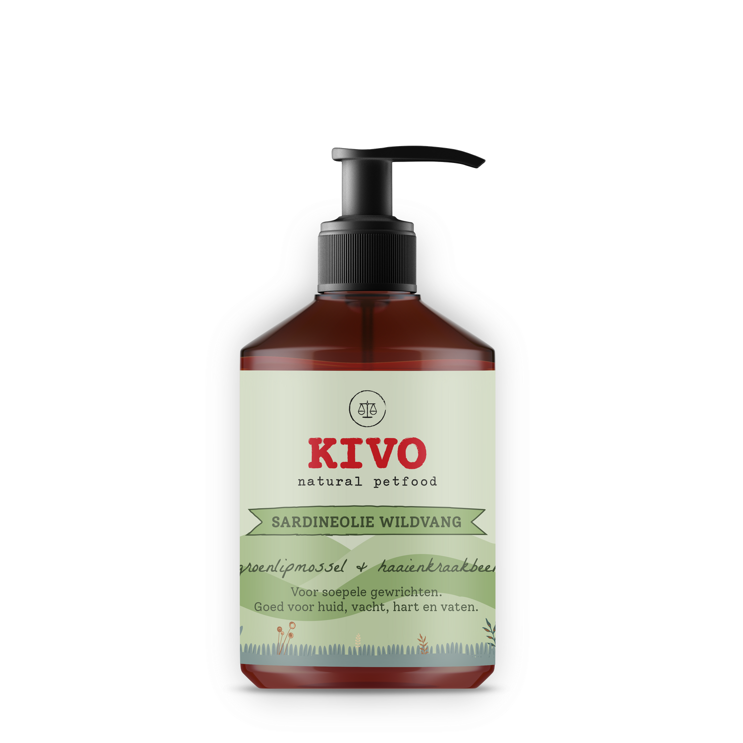 Kivo Sardineolie met groenlipmossel en haaienkraakbeen (500ml)