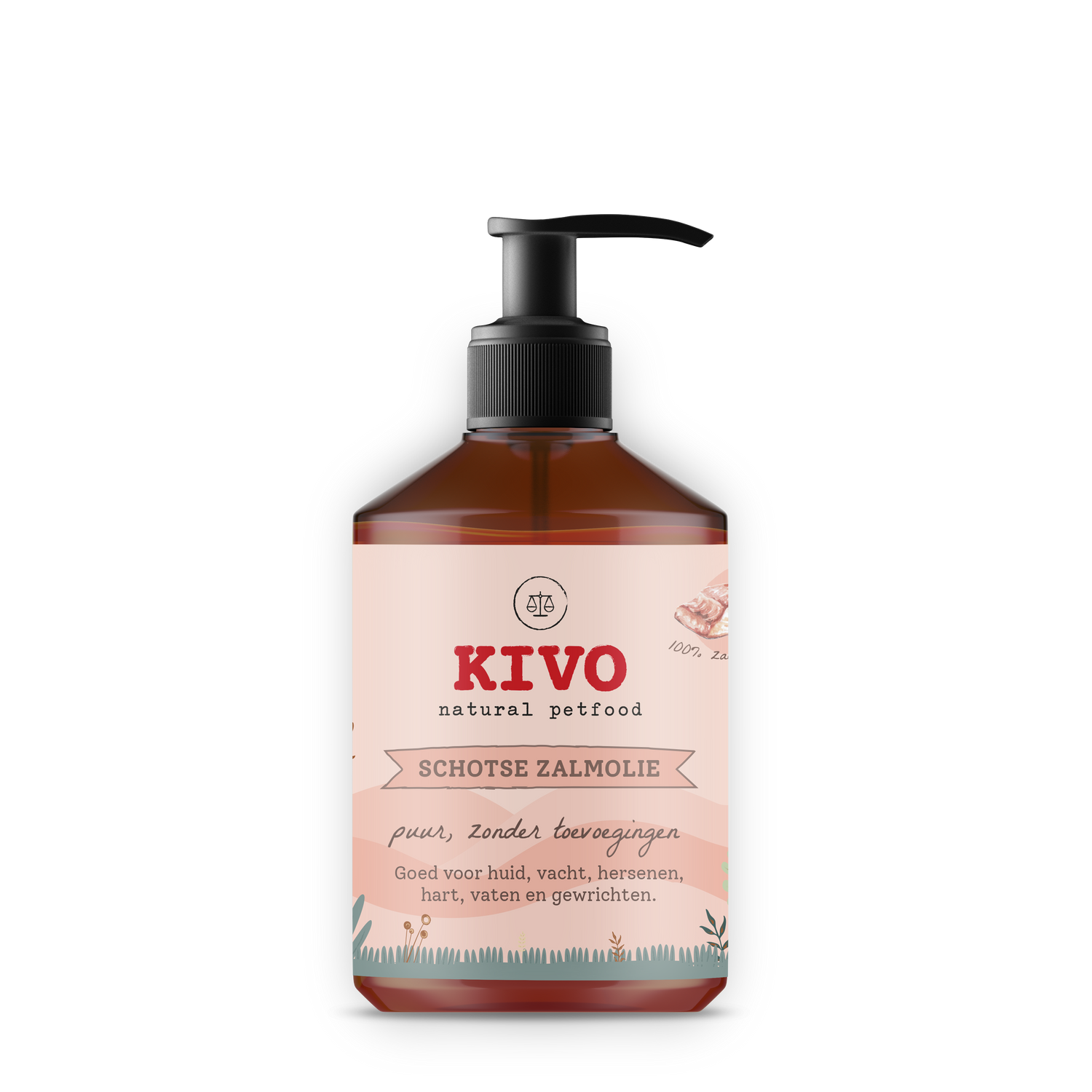 Kivo Schotse Zalmolie (500ml)