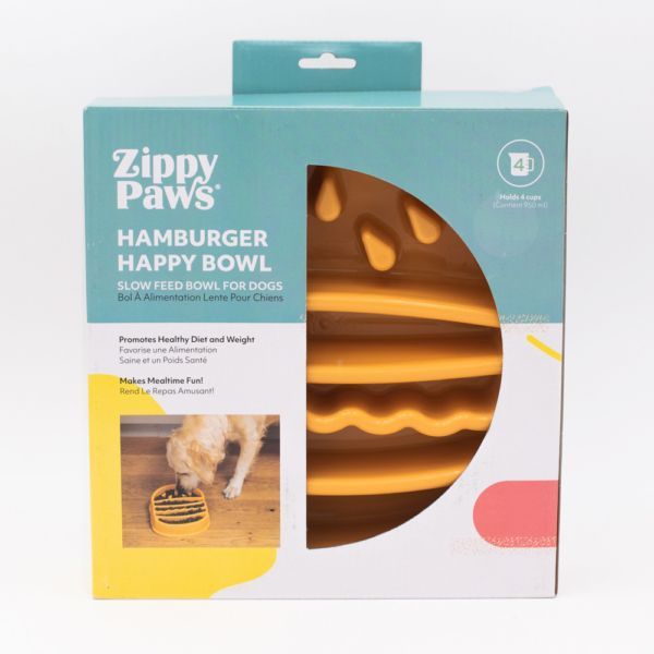 Zippypaws HappyBowl Hamburger - alimentation lente