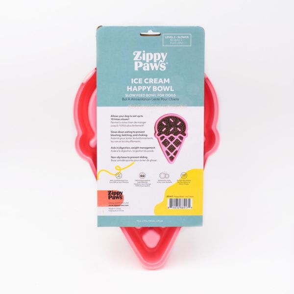 Zippypaws HappyBowl ice cream - slowfeeder