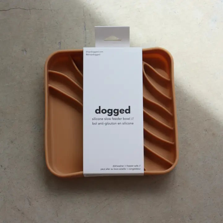 Dogged Nutmeg slow feeder bowl Beach